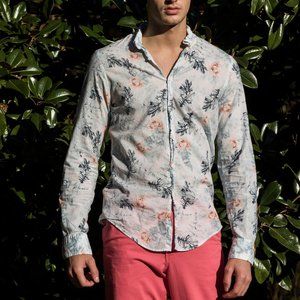 Zara Men Floral Button down